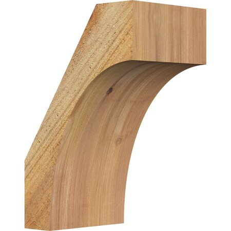 Ekena Millwork 6"W x 8"D x 12"H Westlake Rough Sawn Knee Brace, Western Red Cedar BRC06X08X12WTL00RWR